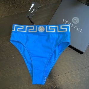 Versace Greca Border High Waist Bikini Bottom
